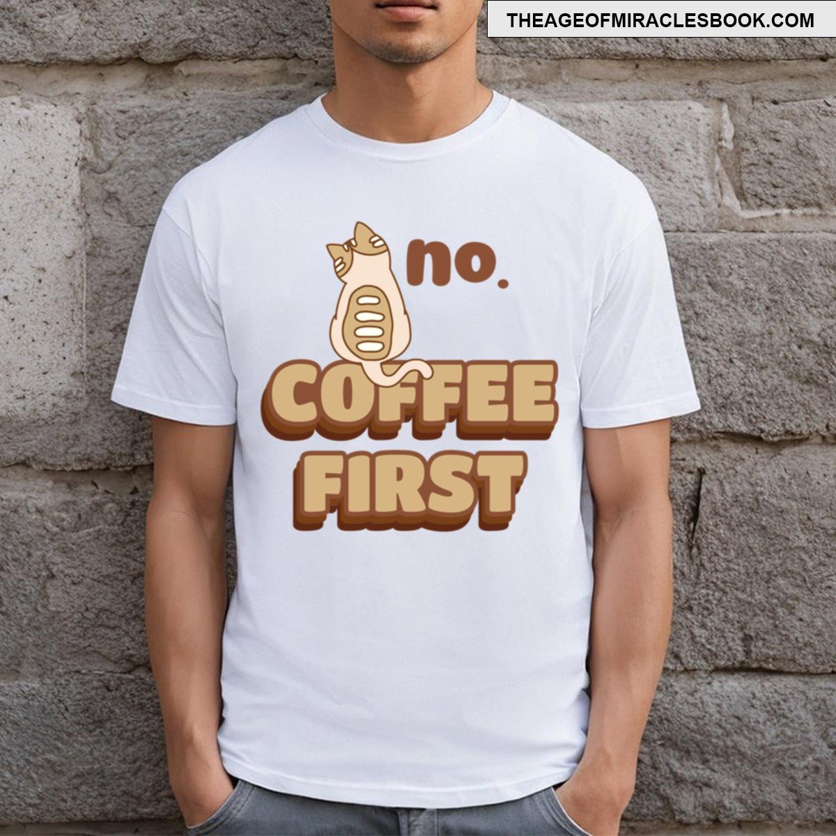 Coffee First Sassy Cat T-shirt