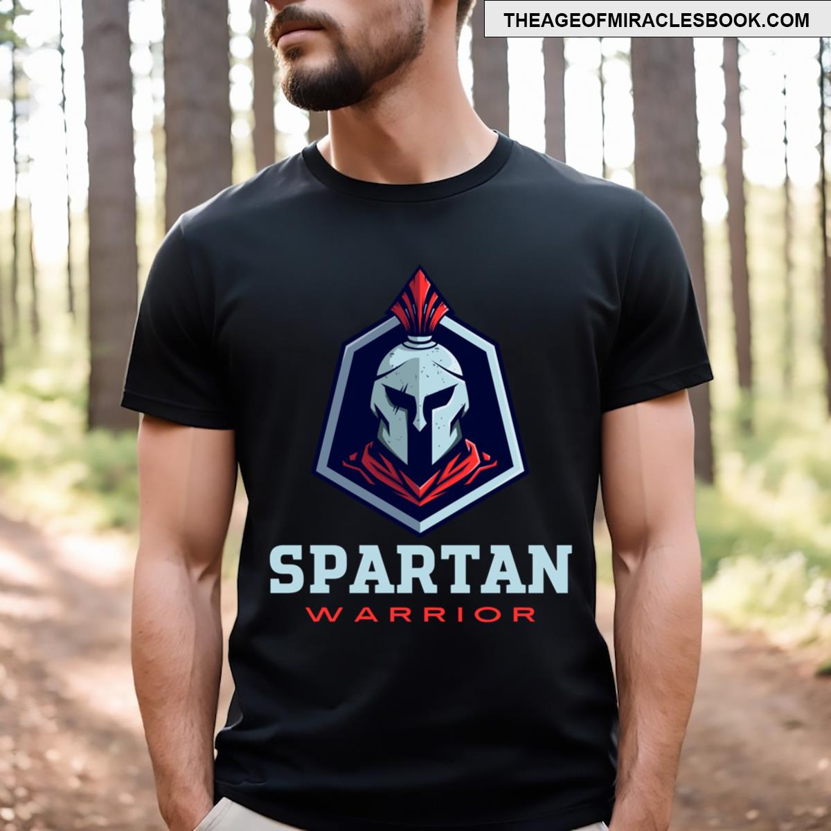 Spartan Warrior Design T-shirt