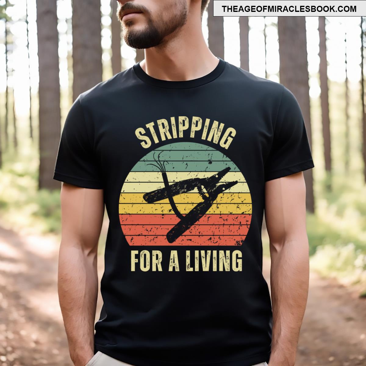 Stripping For A Living Electrician Work Electrical Worker Pullover T-shirt