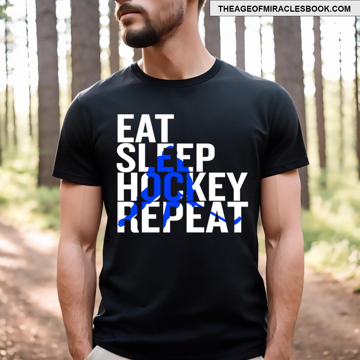 Eat Sleep Hockey Repeat T-shirt