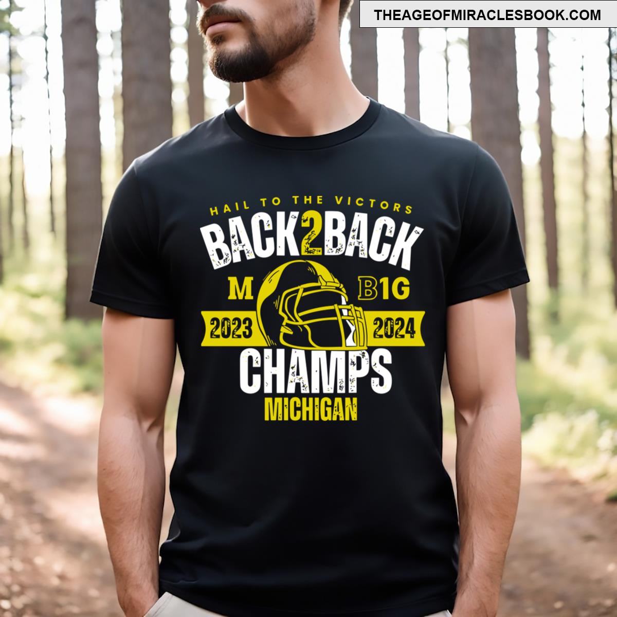 Michigan Wolverines Back2back Champs Machigan T-shirt