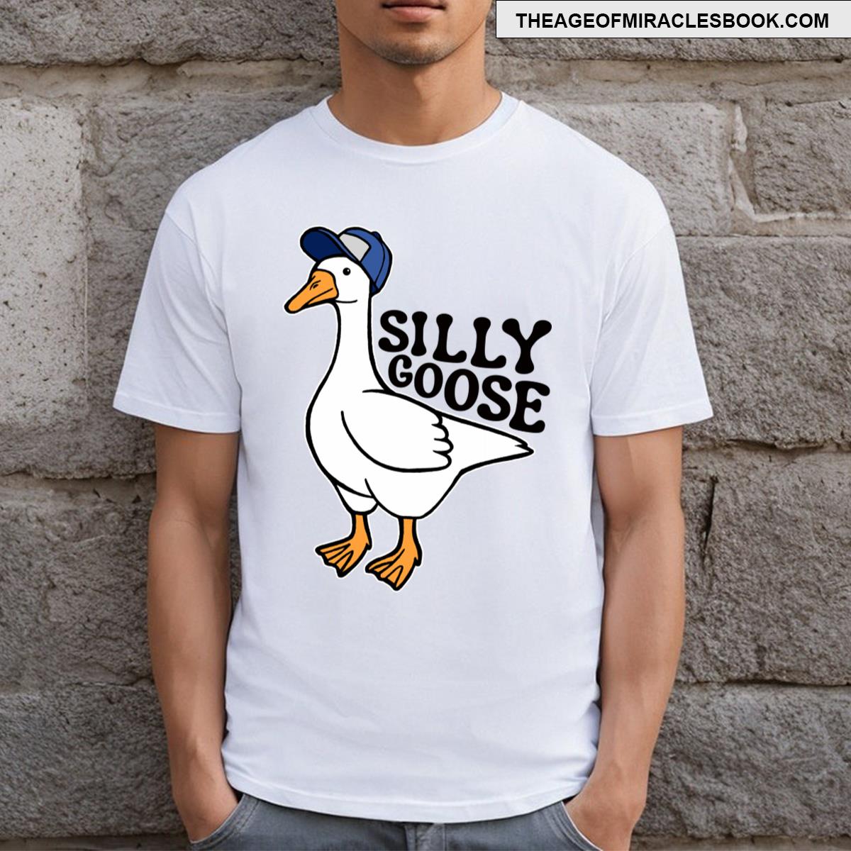 Silly Goose With Baseball Hat T-shirt