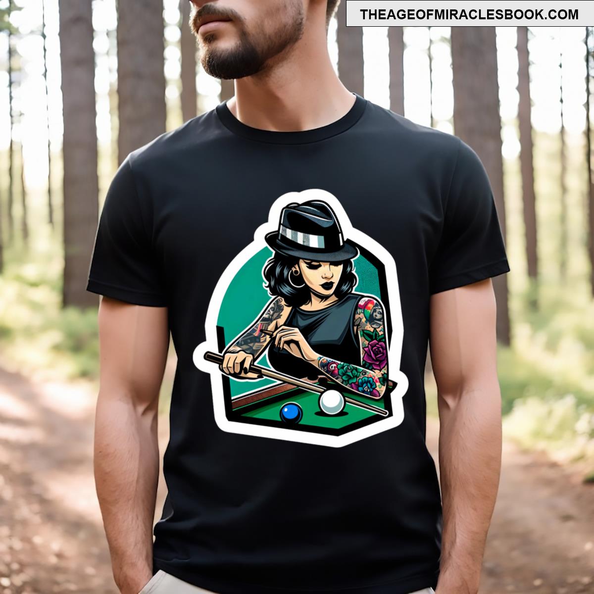 Billiards Pinup T-shirt
