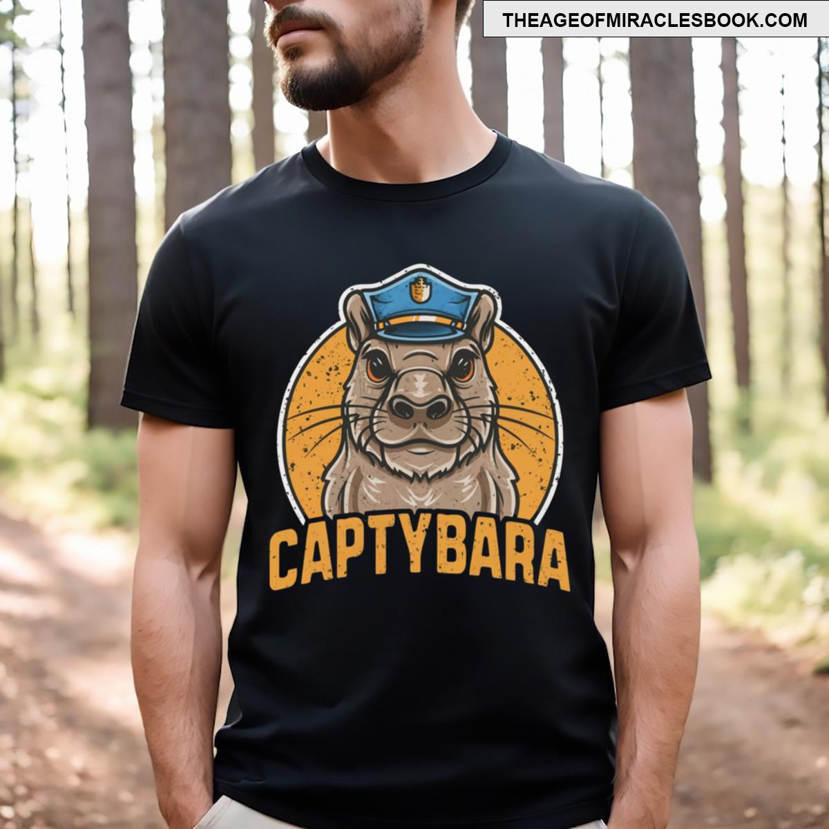 Captain Capybara Captybara T-shirt