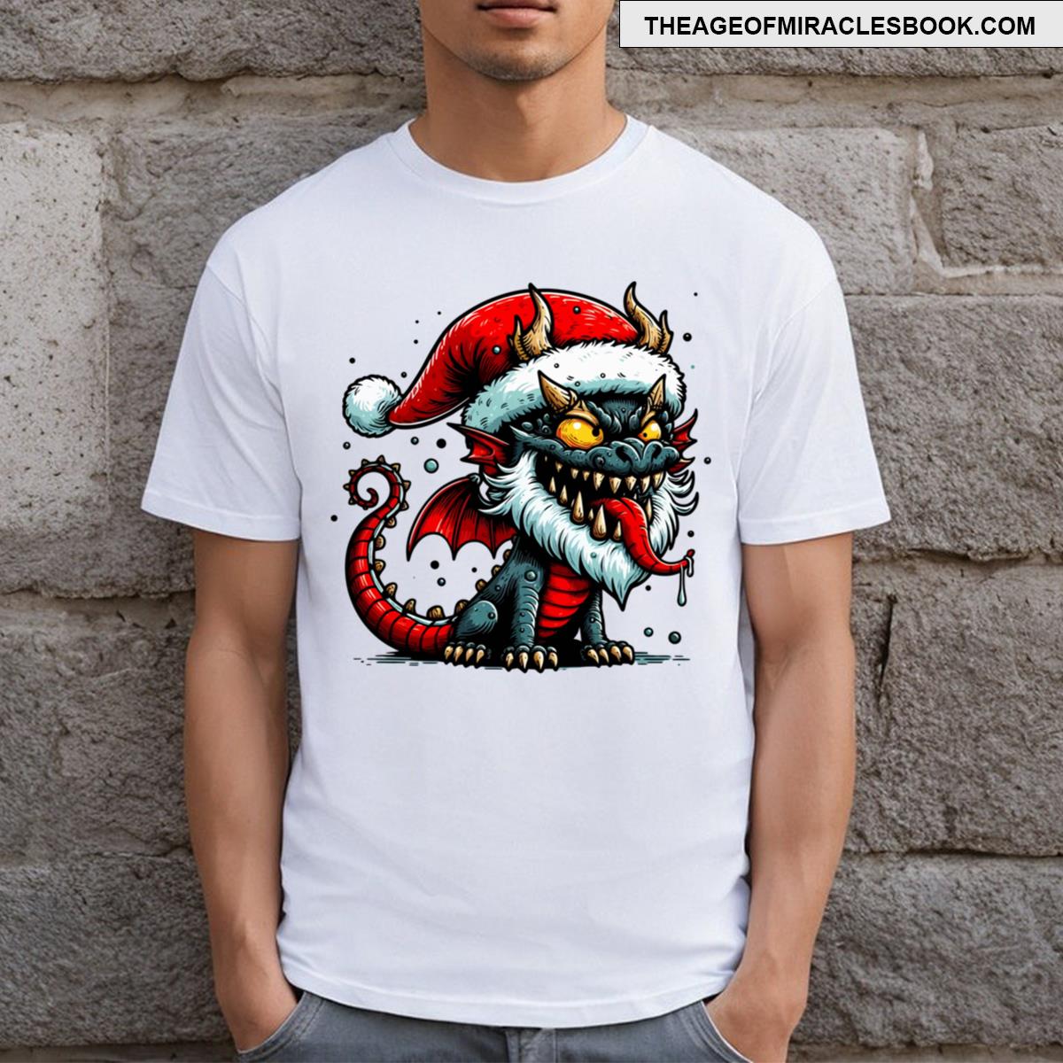 Funny Christmas Dragon T-shirt