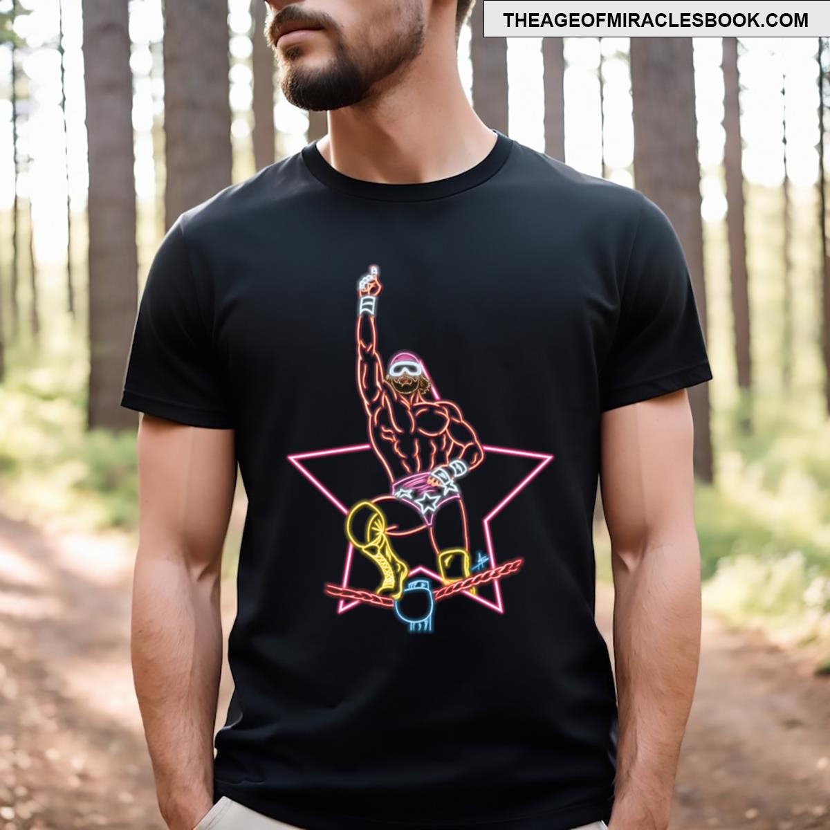 Macho Man Top Rope Neon T-shirt
