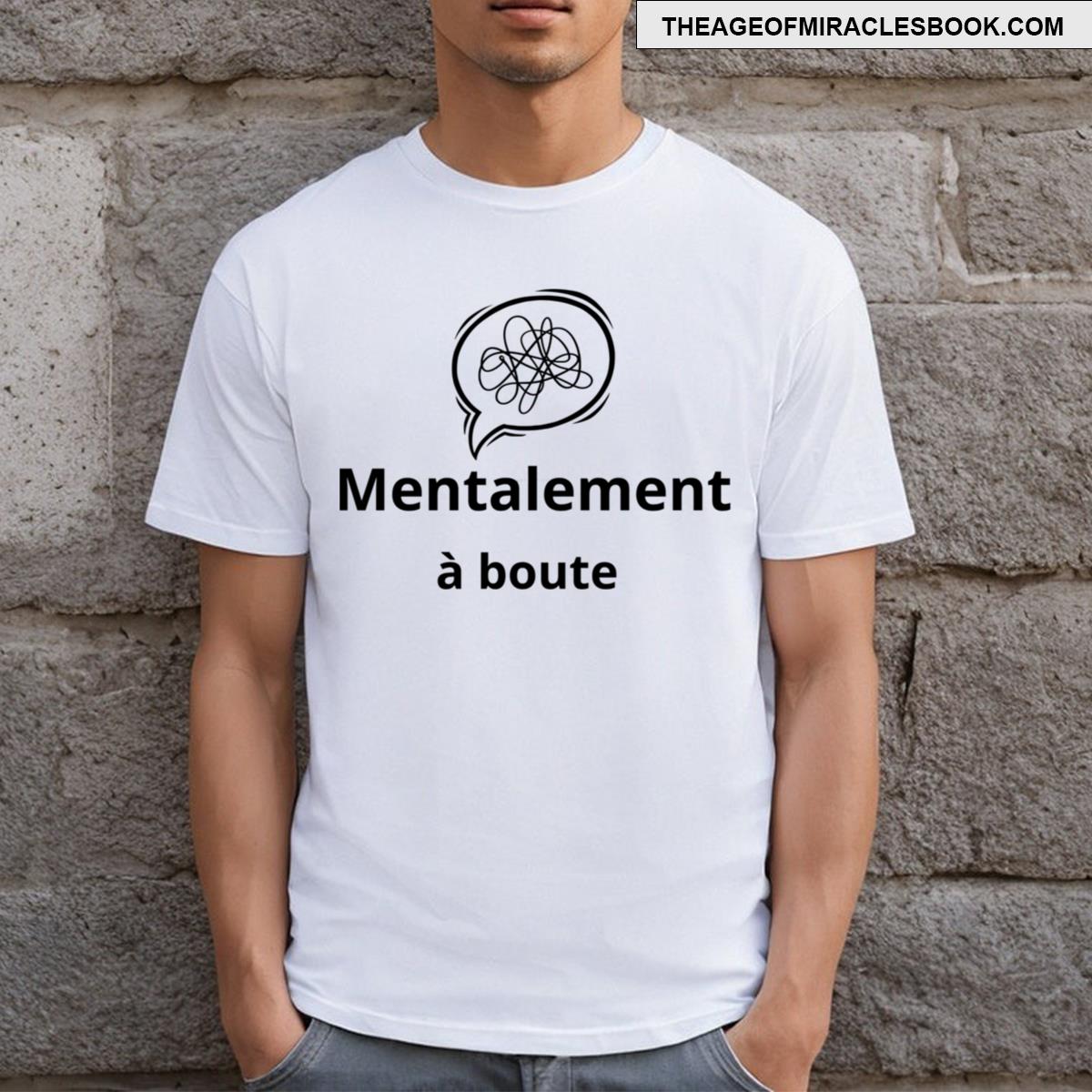 Mentally Exhausted Write In Black T-shirt