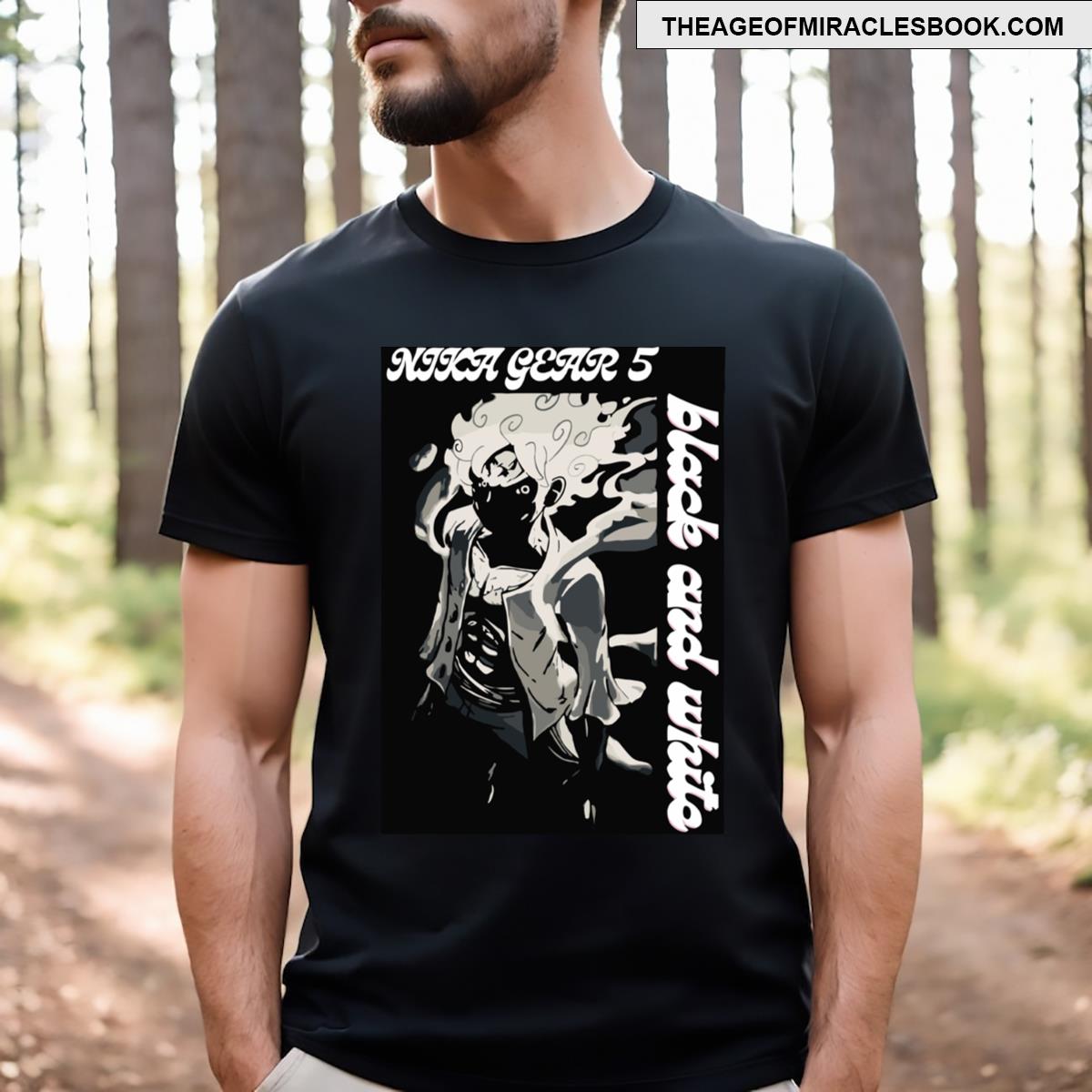 One Piece Black And White T-shirt