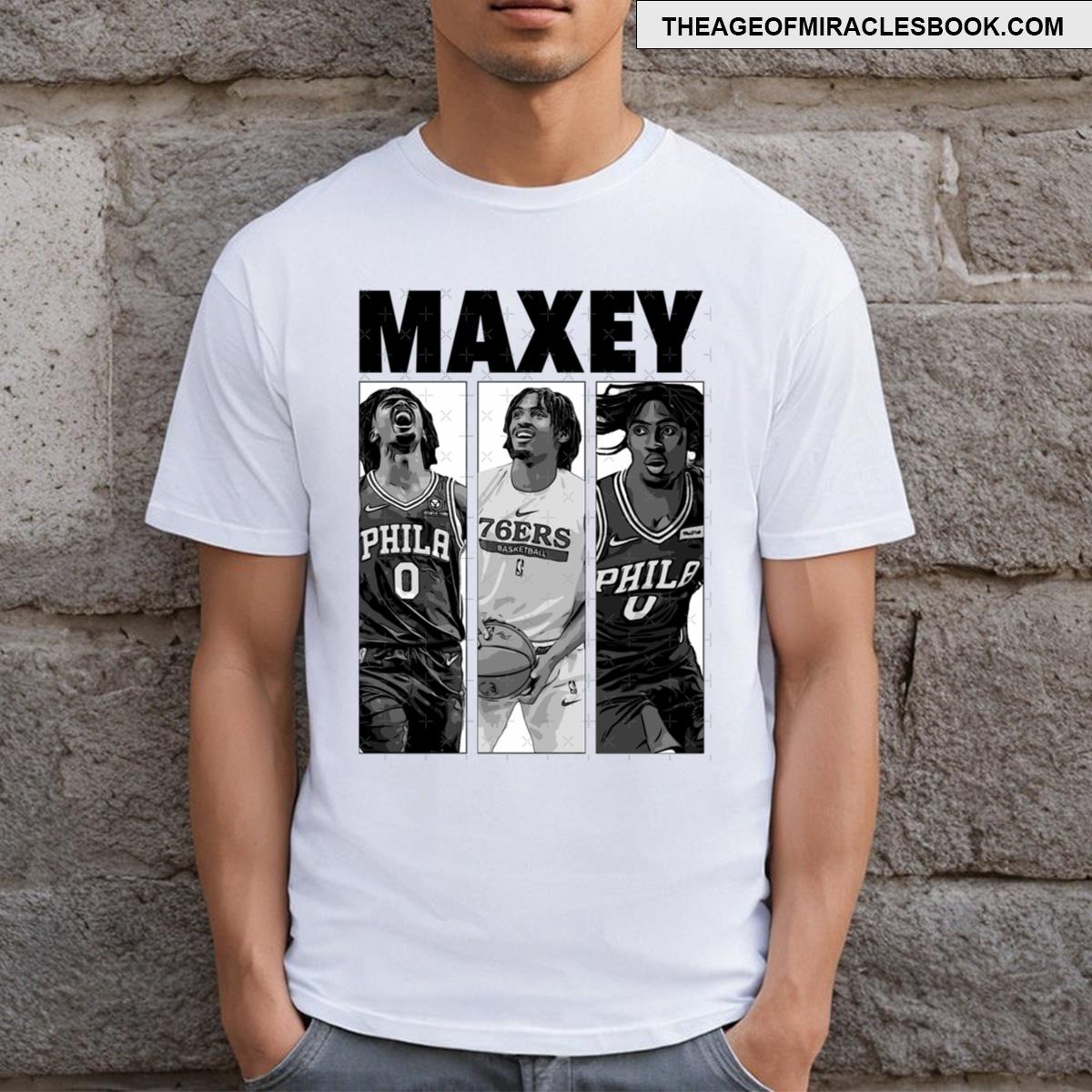Tyrese Maxey Basketball T-shirt
