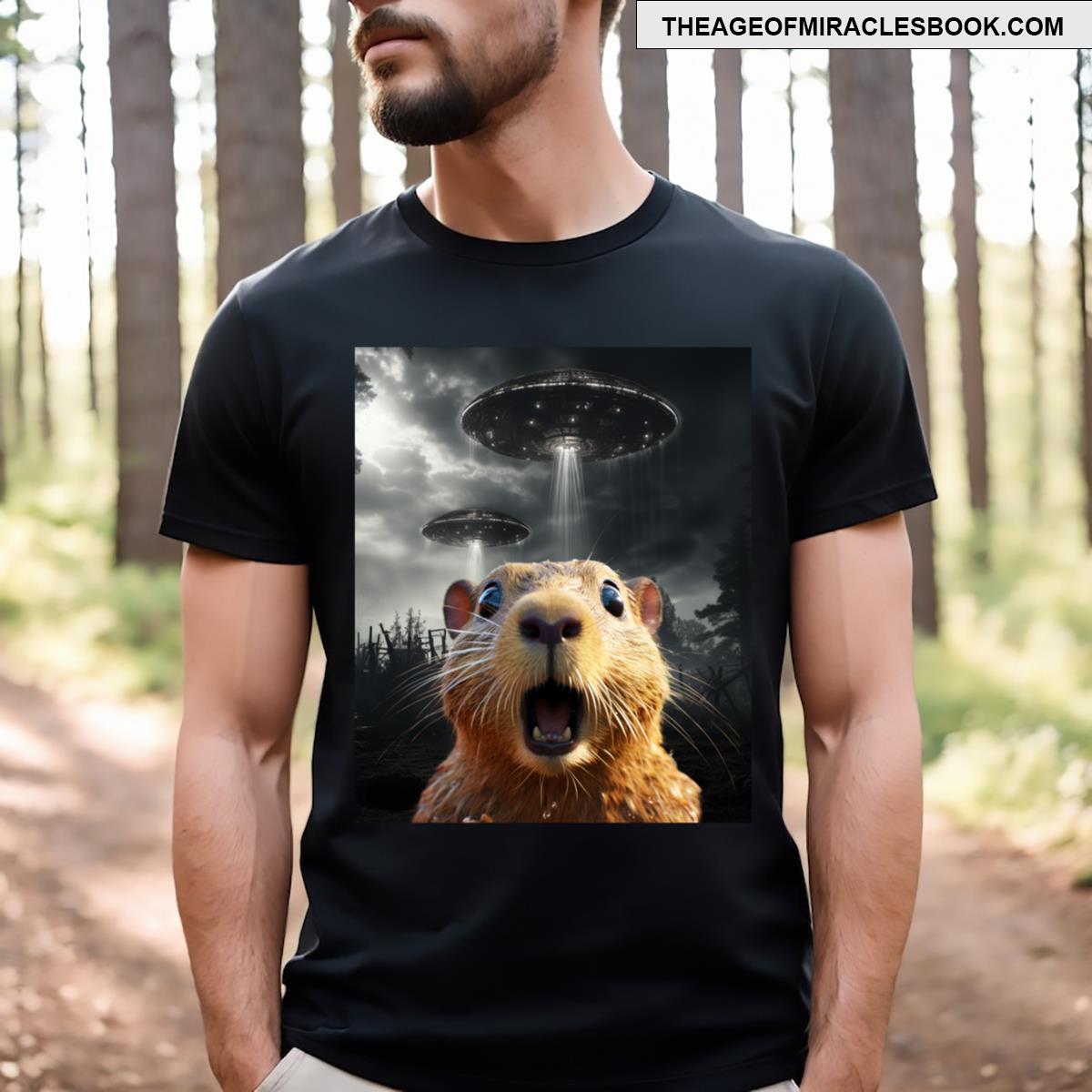 Capybara Selfie With Ufos Essential T-shirt