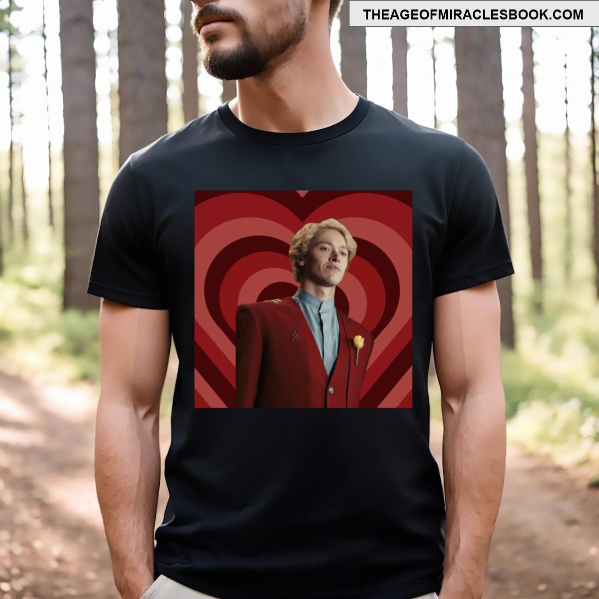 Coriolanus Snow Red Hearts T-shirt