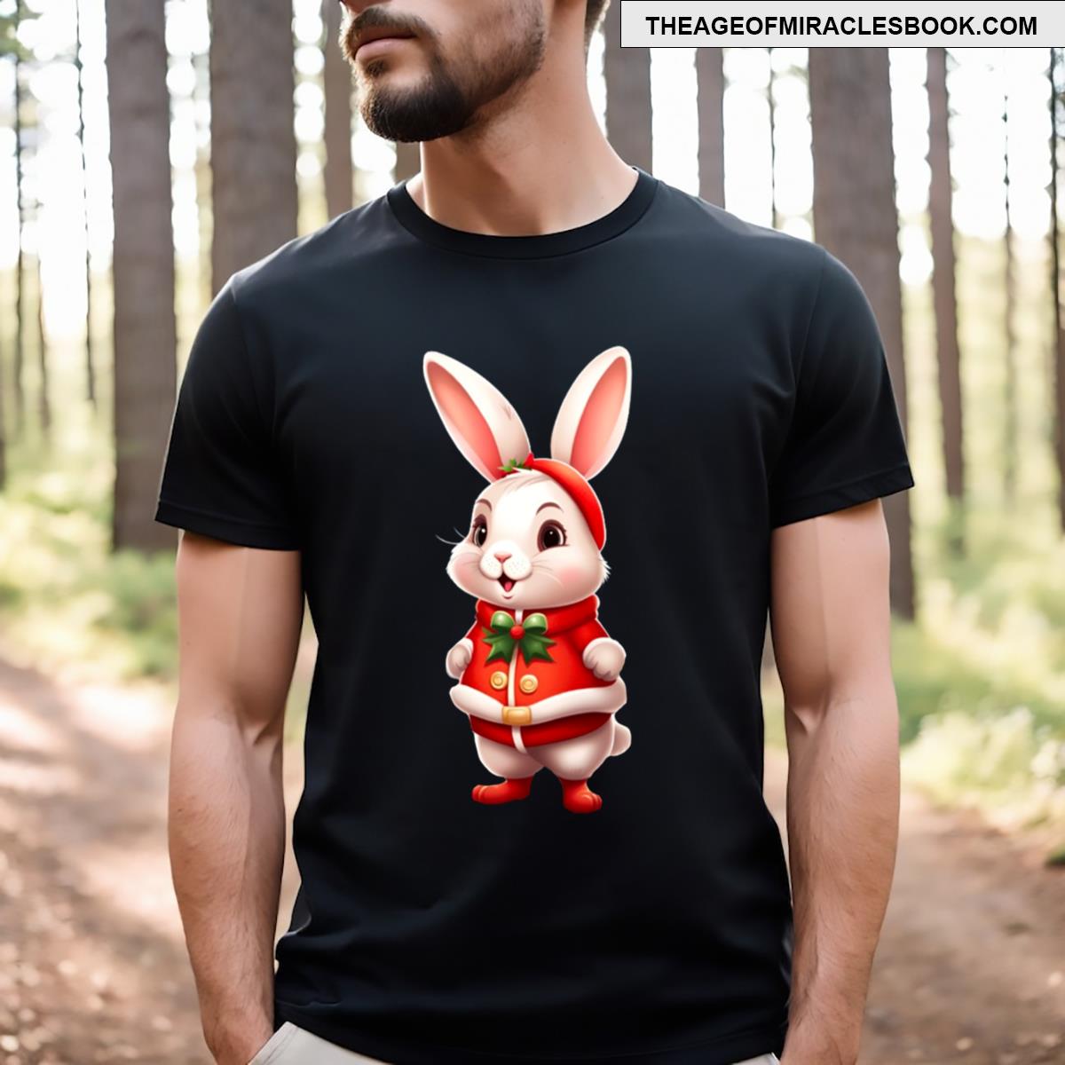 Cute Santa Bunny T-shirt