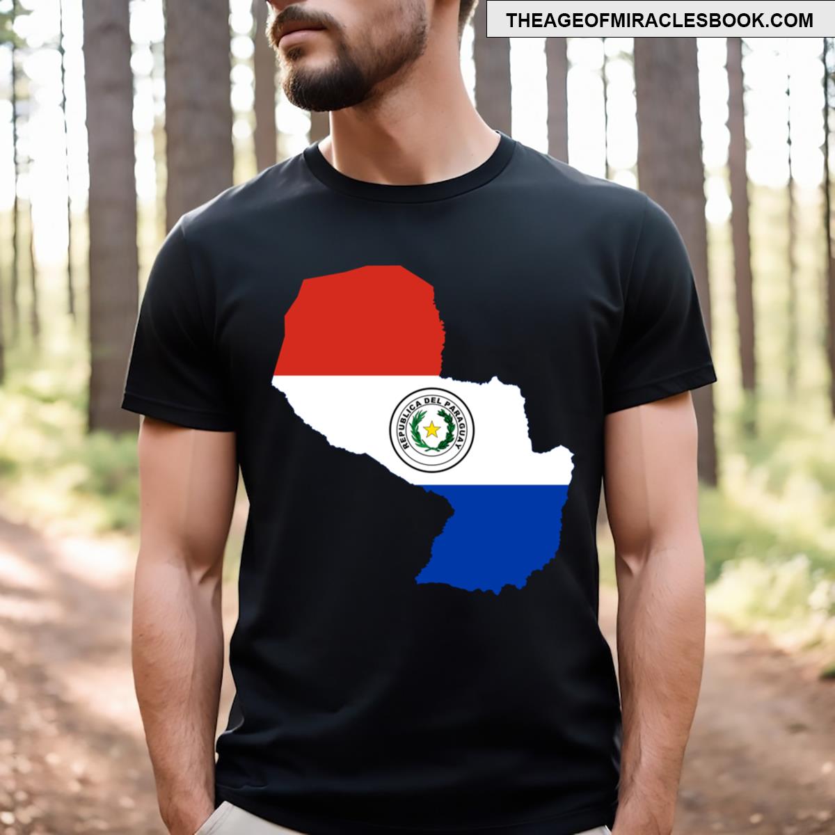 Flagmap Of Paraguay T-shirt