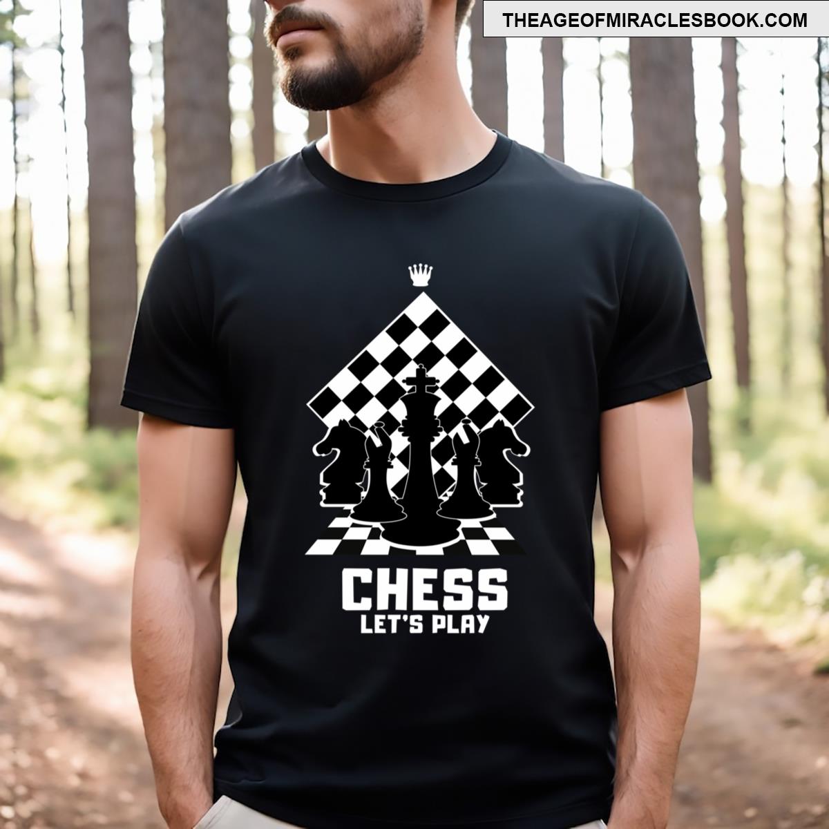 Chess Let’s Play Black T-shirt