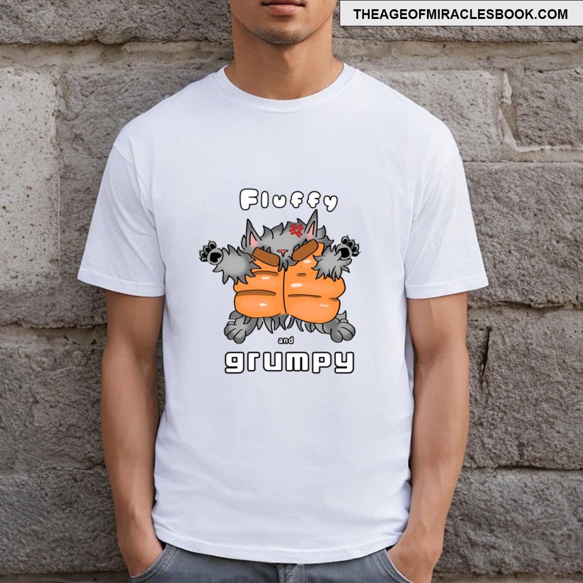 Fluffy And Grumpy Cat T-shirt