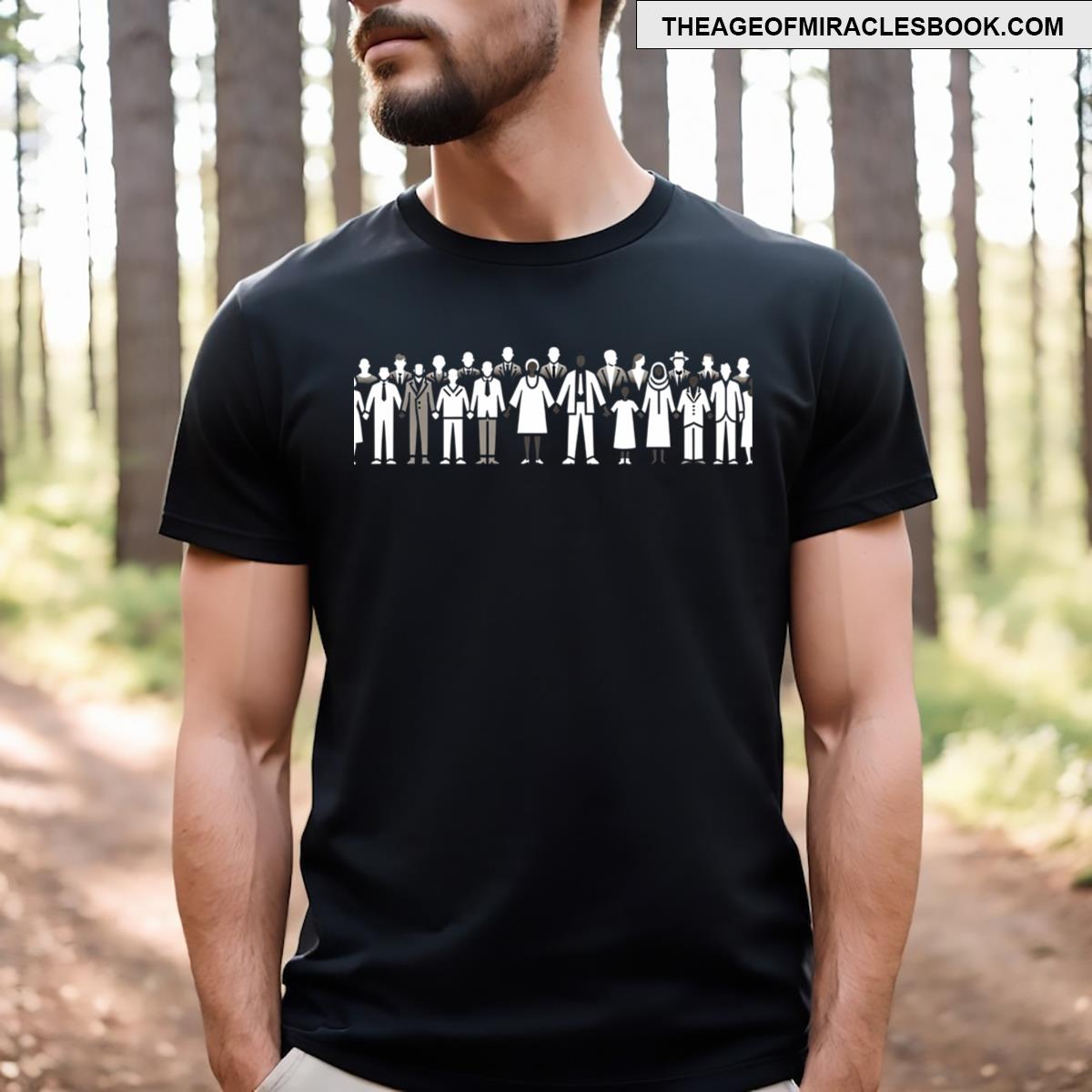 Founders Day Unity Art On Black T-shirt