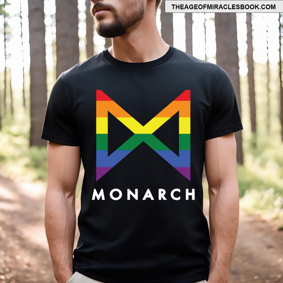 Logo Monster Legacy In Rainbow T-shirt