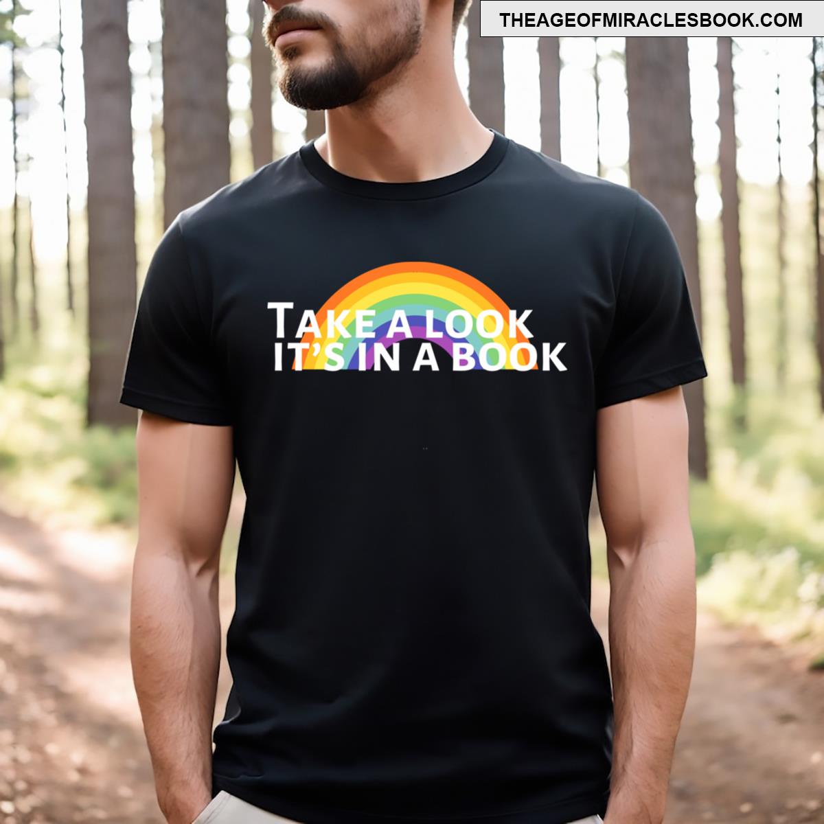 Retro Rainbow Reading T-shirt