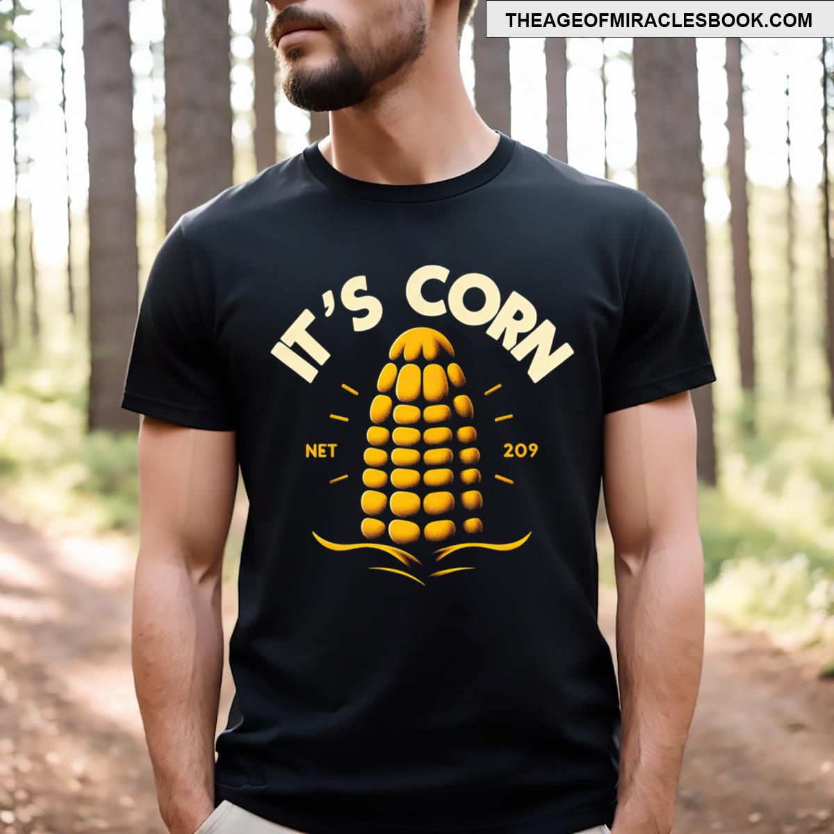 Simplified Corn Art Minimalist Design T-shirt