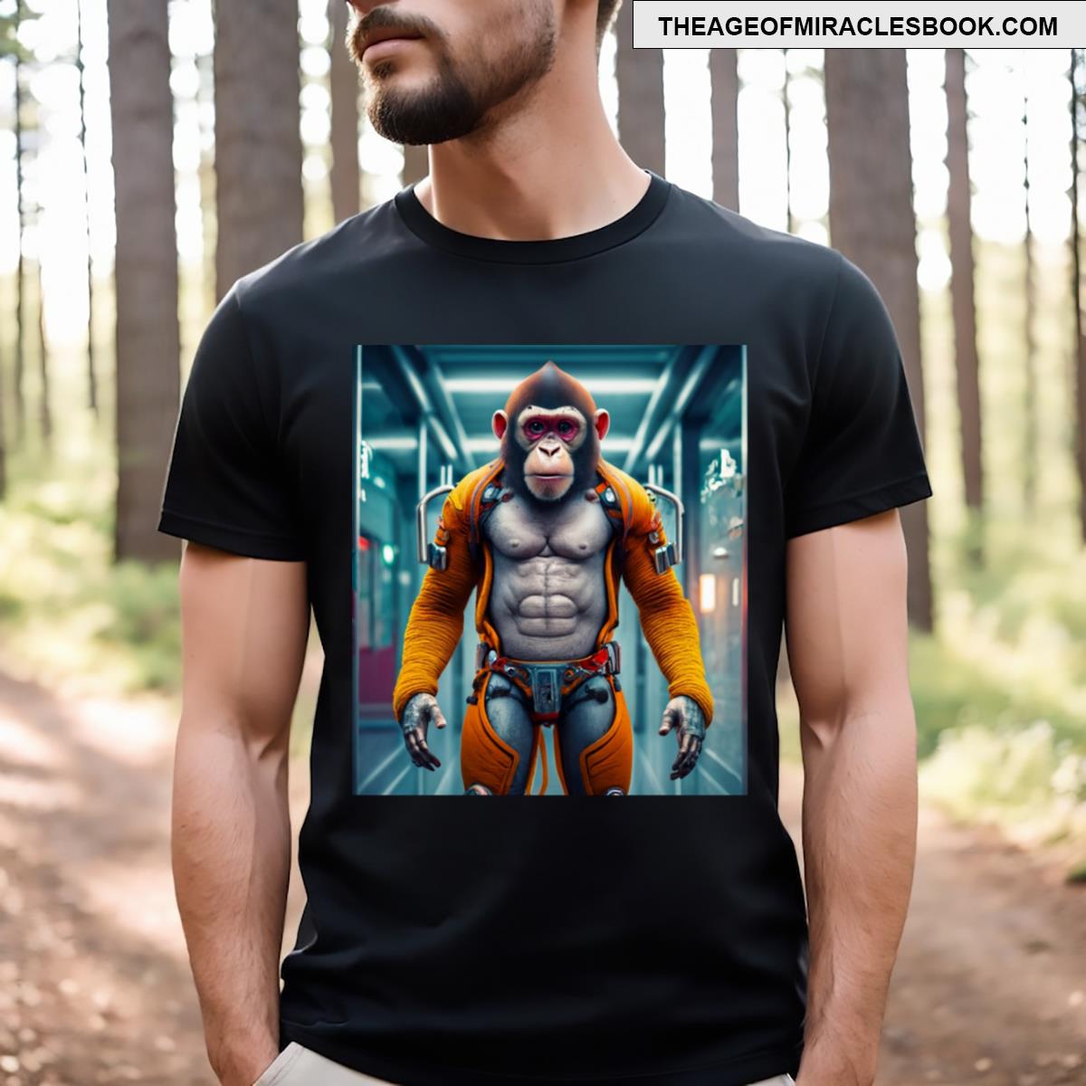 The Astronaut Monkey Artificial Humanoids Collection Ref 239 T-shirt