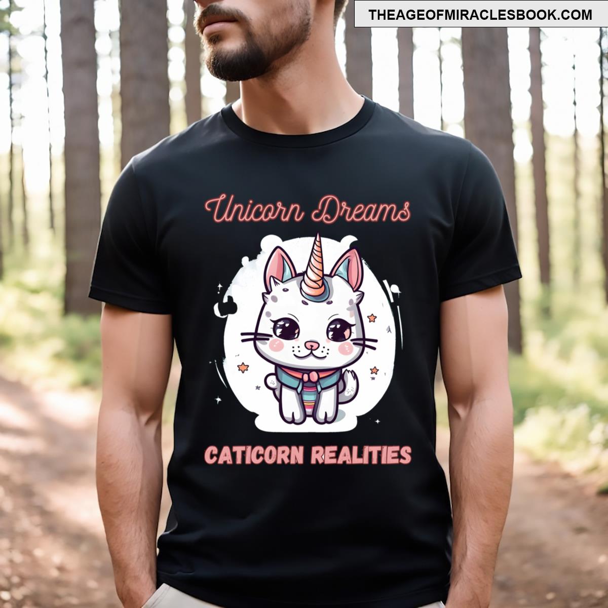 Unicorn Dreams Caticorn Realities Active T-shirt