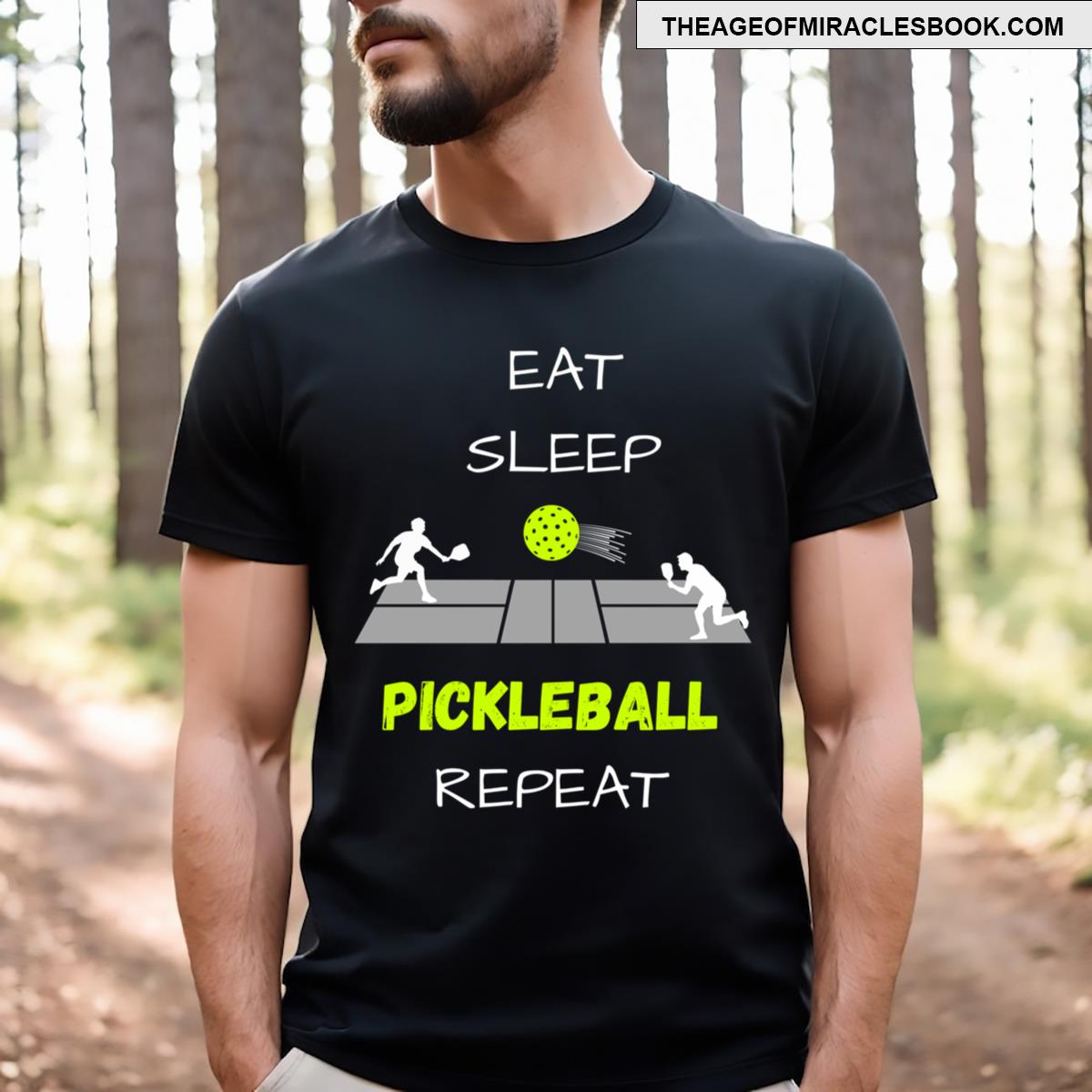 Eat Sleep Pickleball Repeat T-shirt