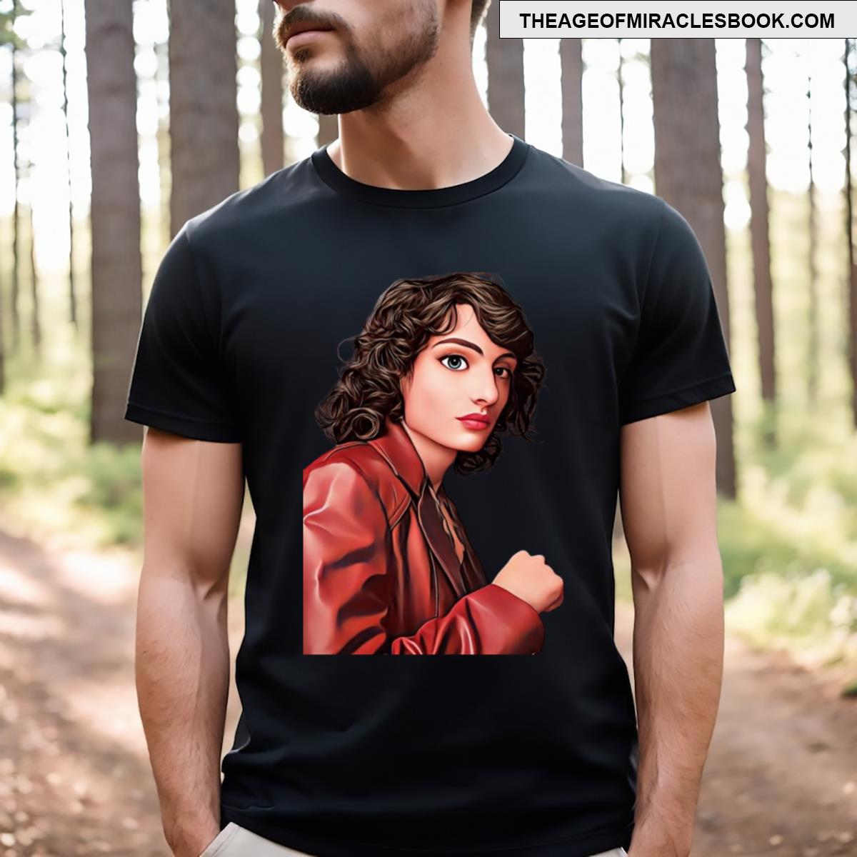 Finn Wolfhard Cartoon T-shirt