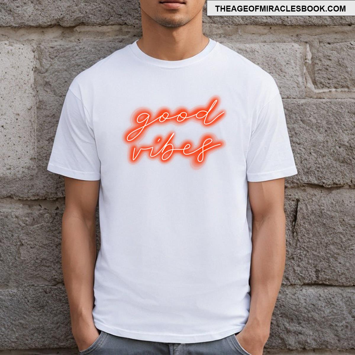 Good Vibes Red Neon T-shirt