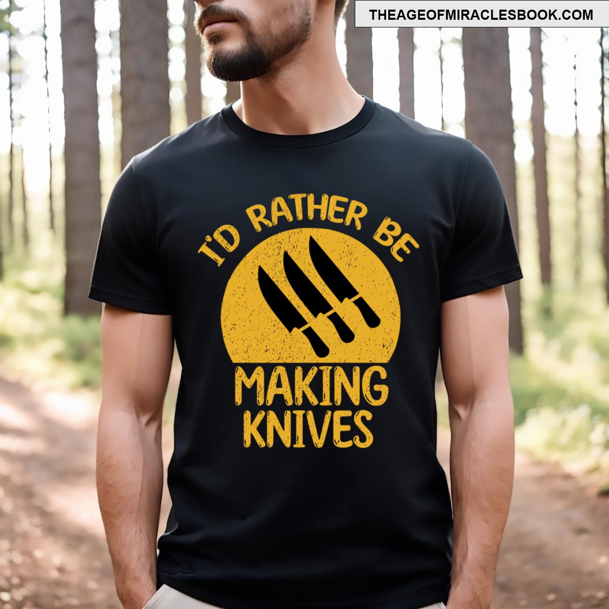 I’d Rather Be Making Knives T-shirt