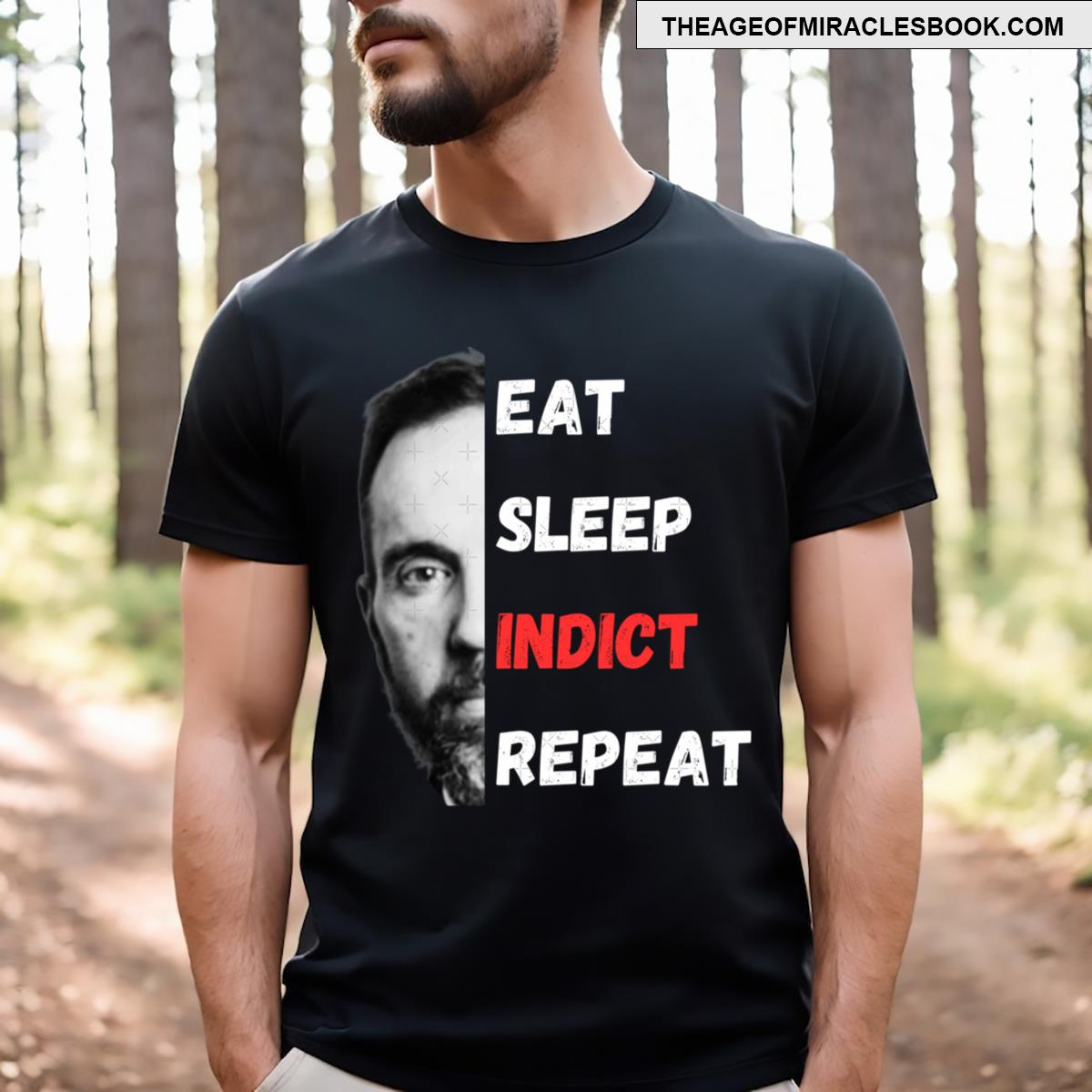 Jack Smith Eat Sleep Indict Repeat Funny Essential T-shirt