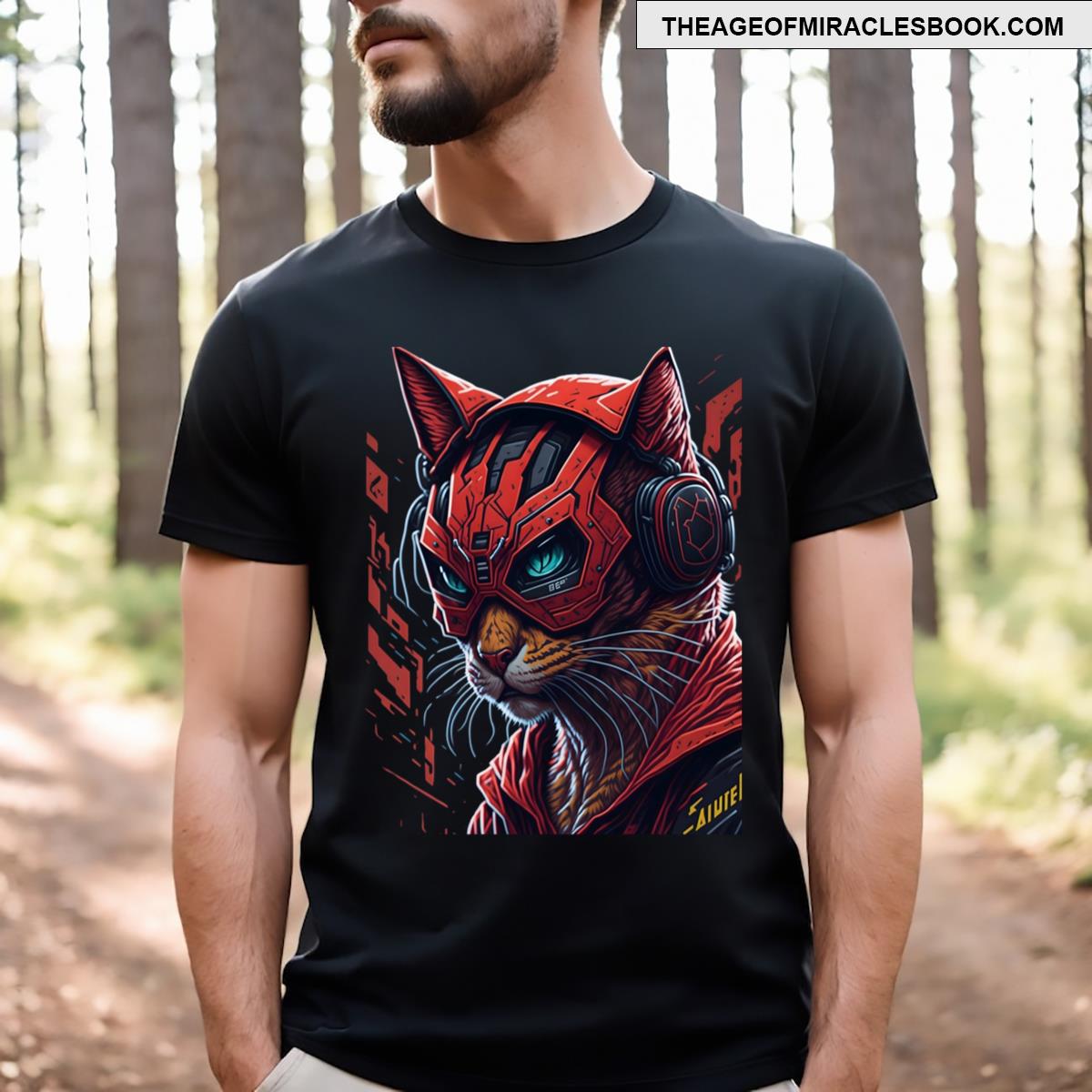 Cat Superhero Print! T-shirt