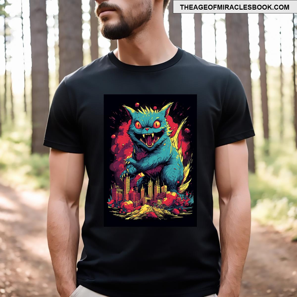 Catzilla Cat For Lover Cats Kitty Kitten T-shirt