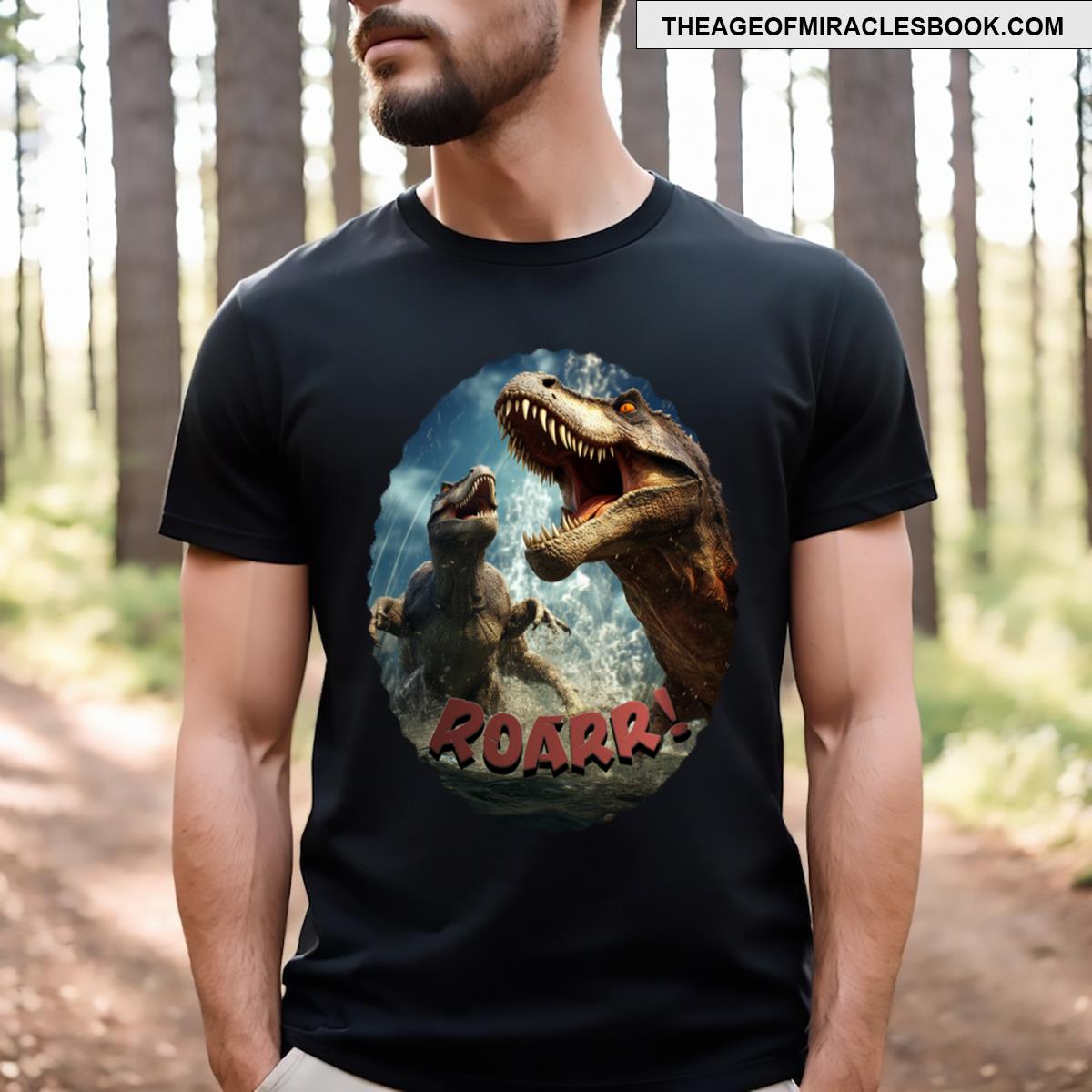 Two Dinosaurs In The Water T-shirt