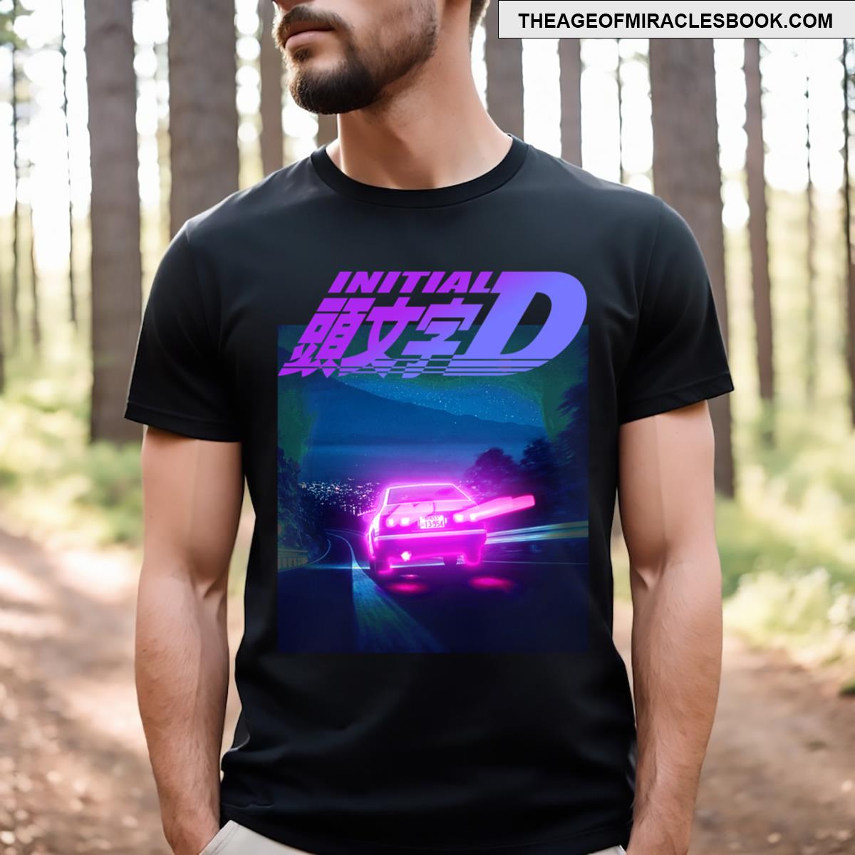 Initial D Neon Light Ae86 T-shirt