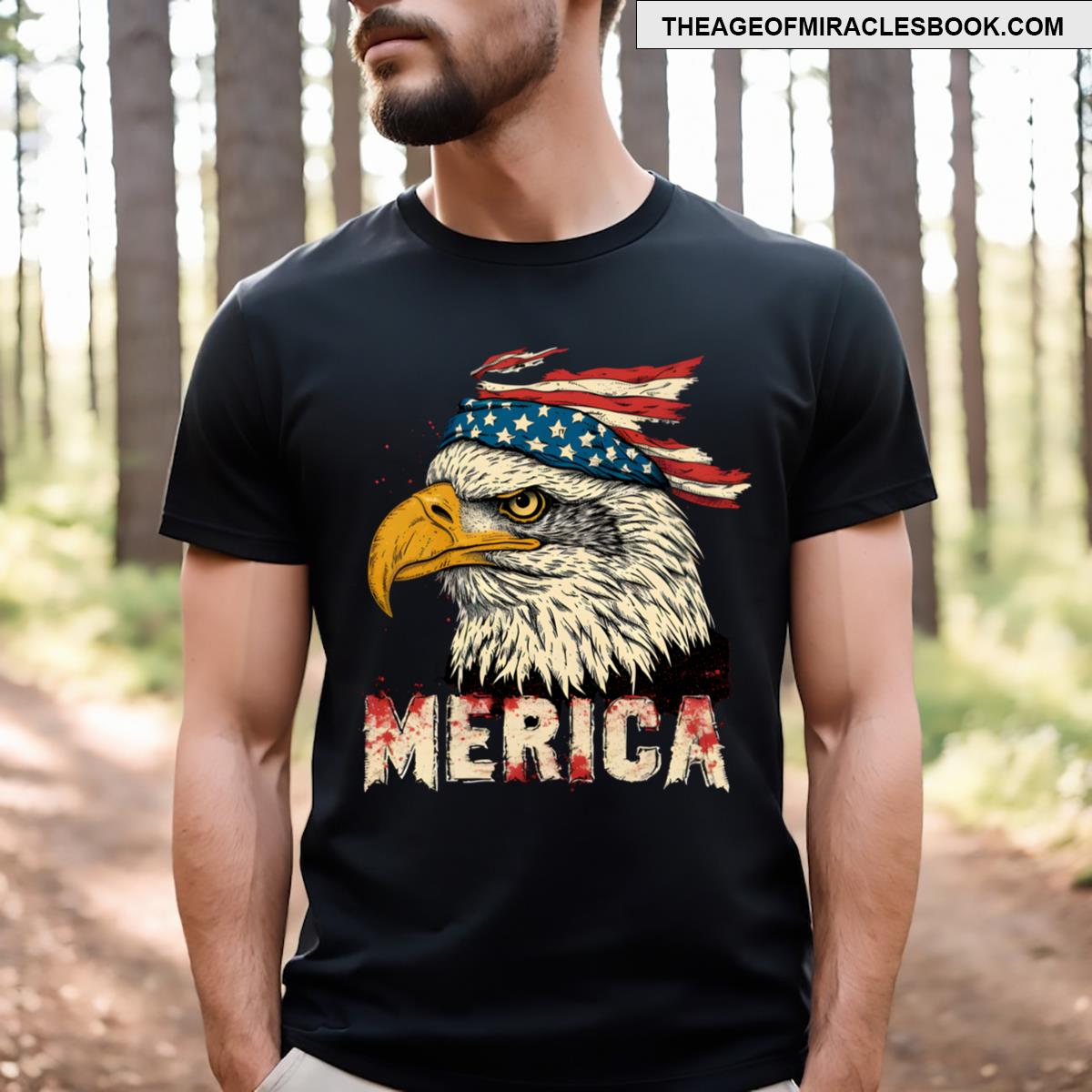 American Eagle Bandana Merica T-shirt