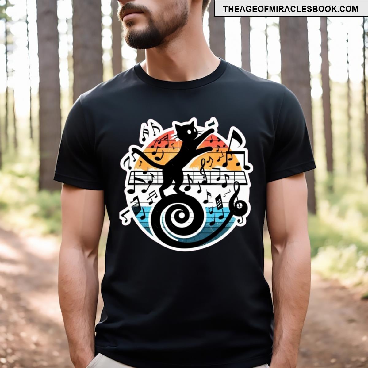 Music Cat Meow T-shirt