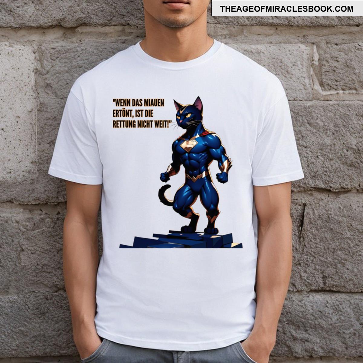 Cat As A Superhero T-shirt