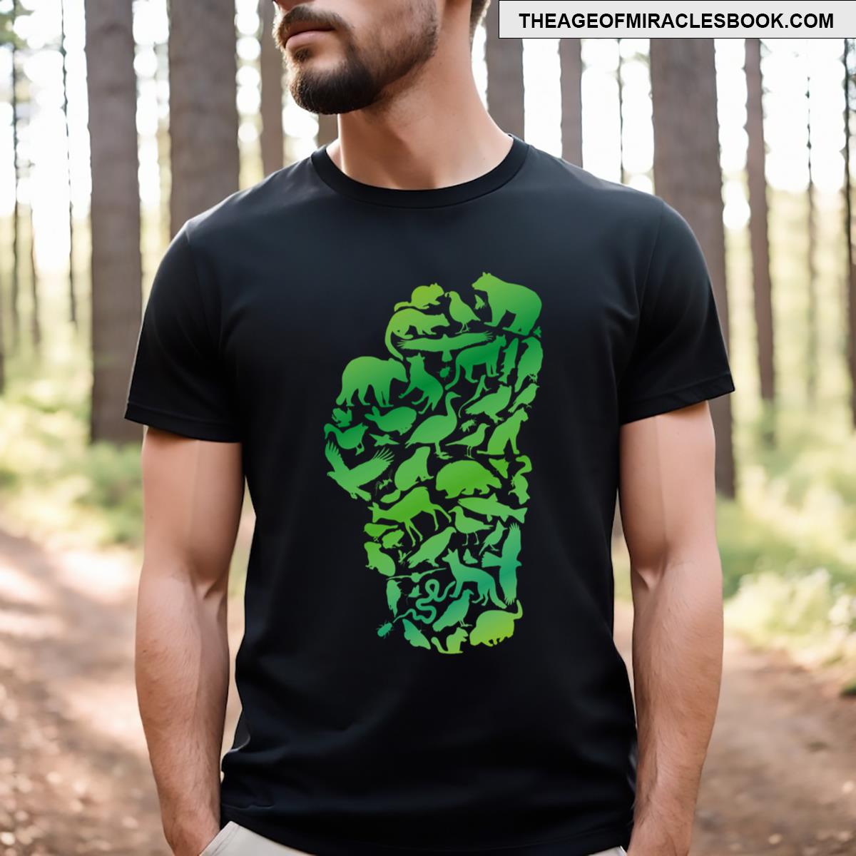 Lake Tahoe Creatures Green T-shirt