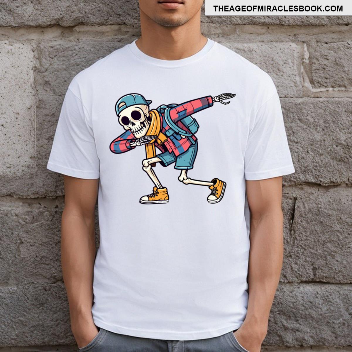 Preppy Skeleton Dabbing T-shirt