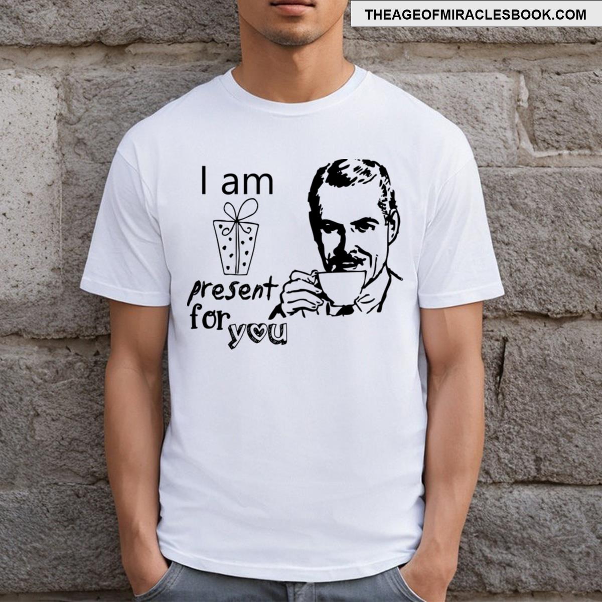 Valentine With Mindfulness Text T-shirt