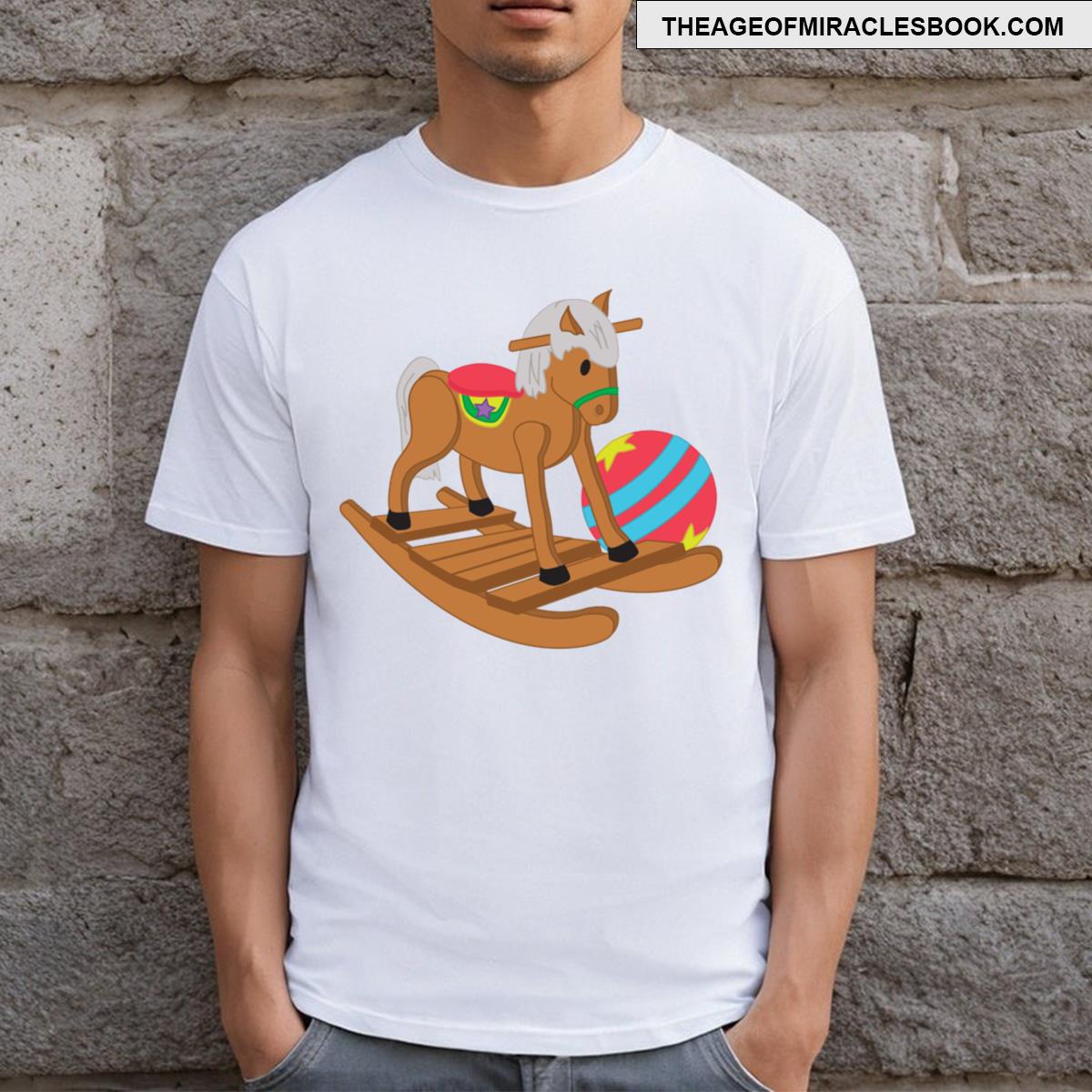 Cartoon Rocking Horse T-shirt