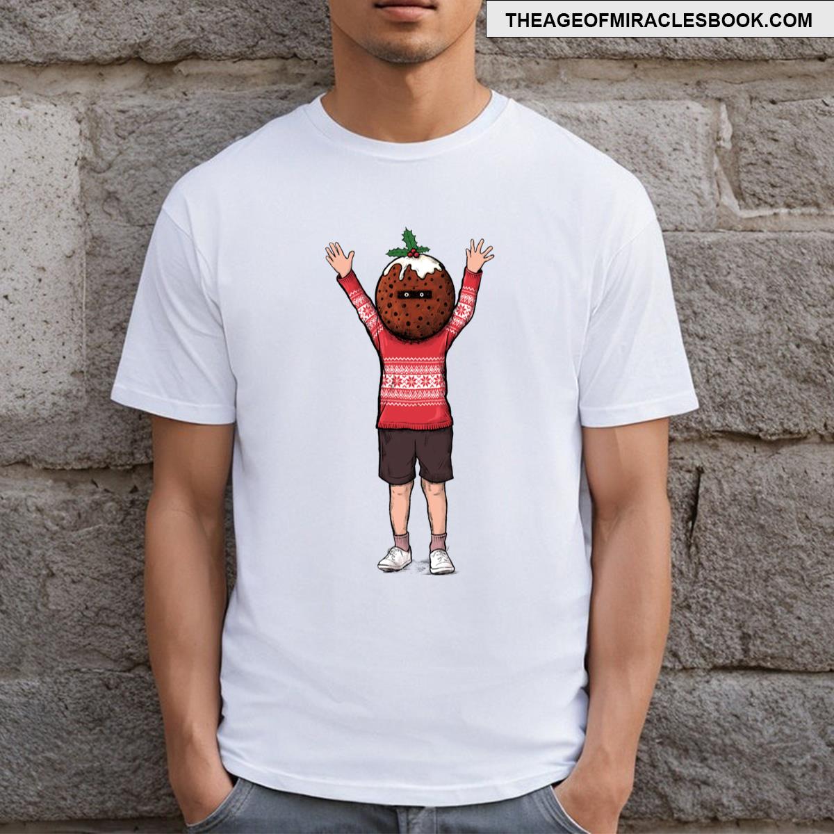 Scary Christmas Pudding Boy T-shirt