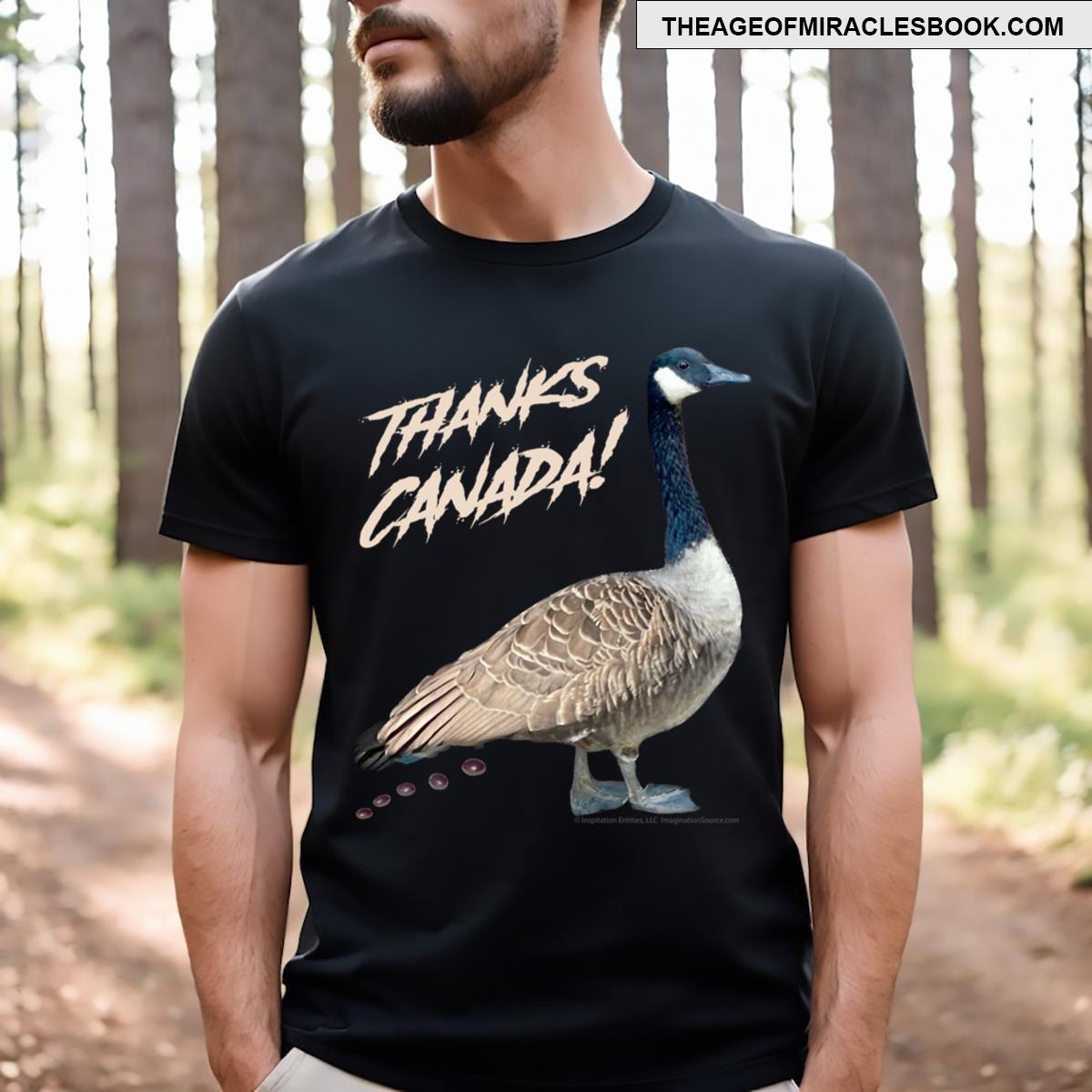 Thanks Canada! For Dark Backgrounds T-shirt