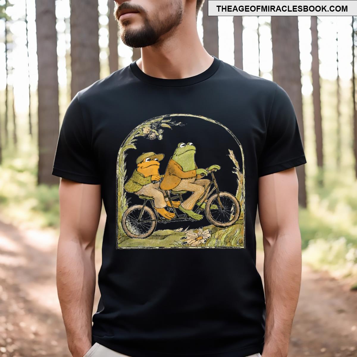 Frogs Funny Toads On Bicycle Lover T-shirt