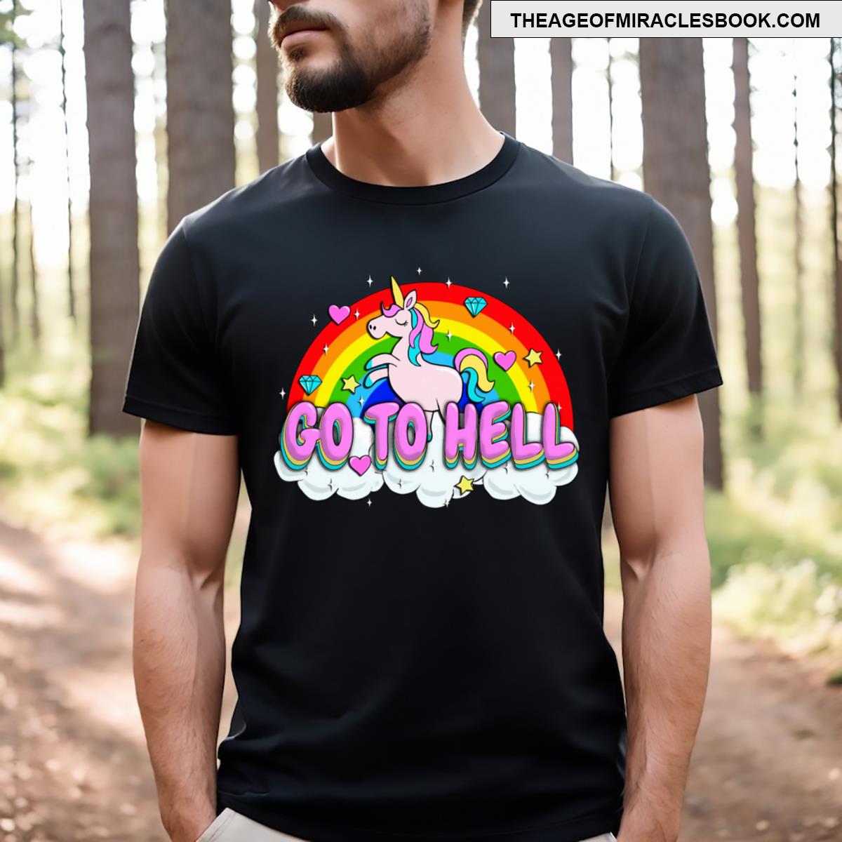 Go To Hell Unicorn T-shirt