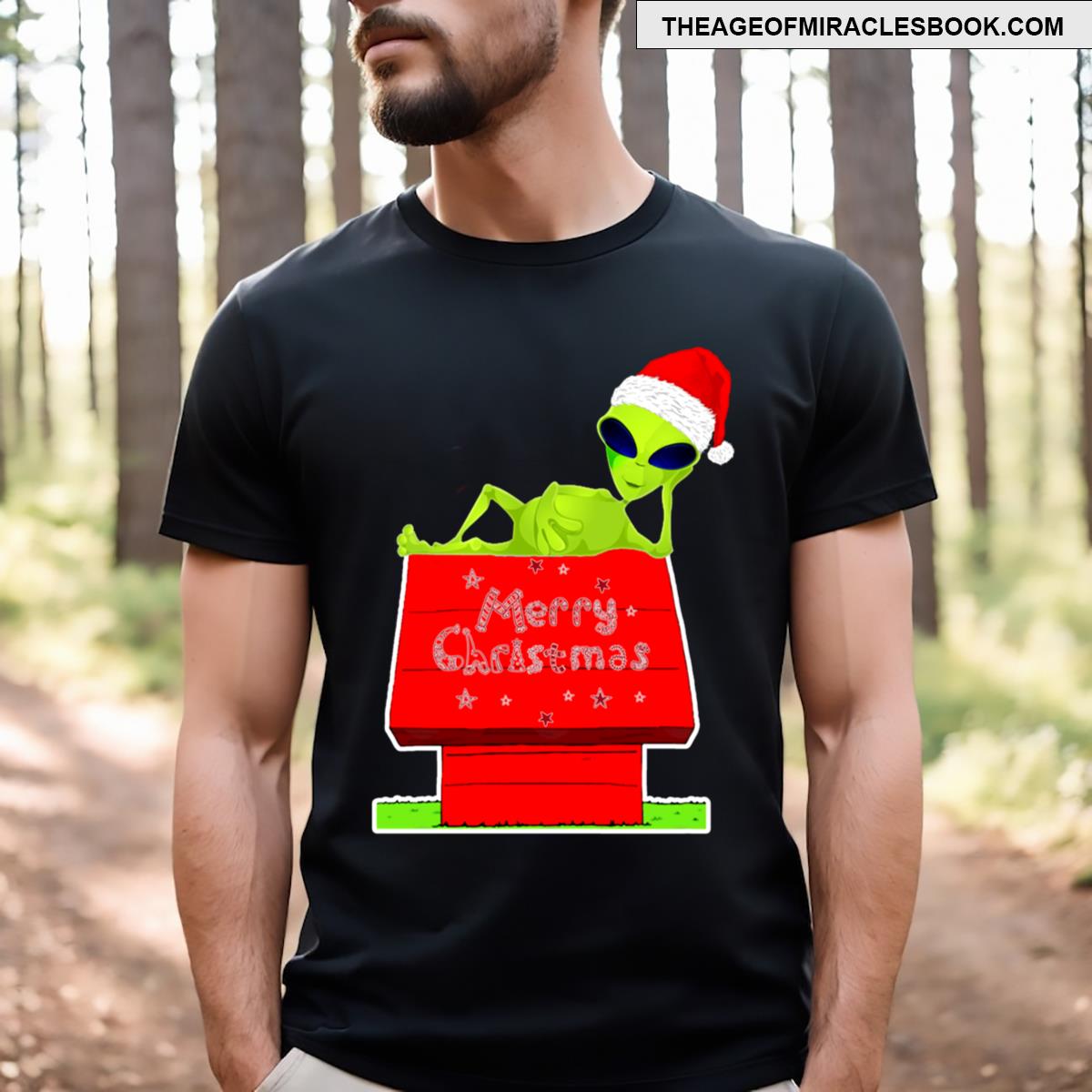 Alian On The Chimney Rooftop Funny Essential T-shirt