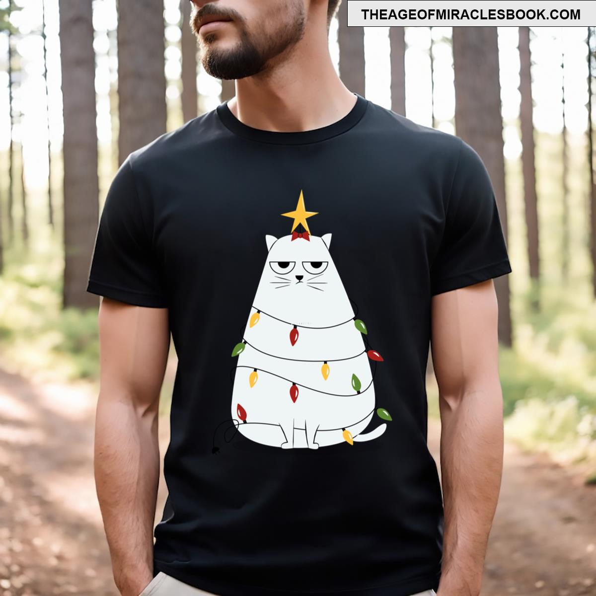 Grumpy Christmas Cat T-shirt