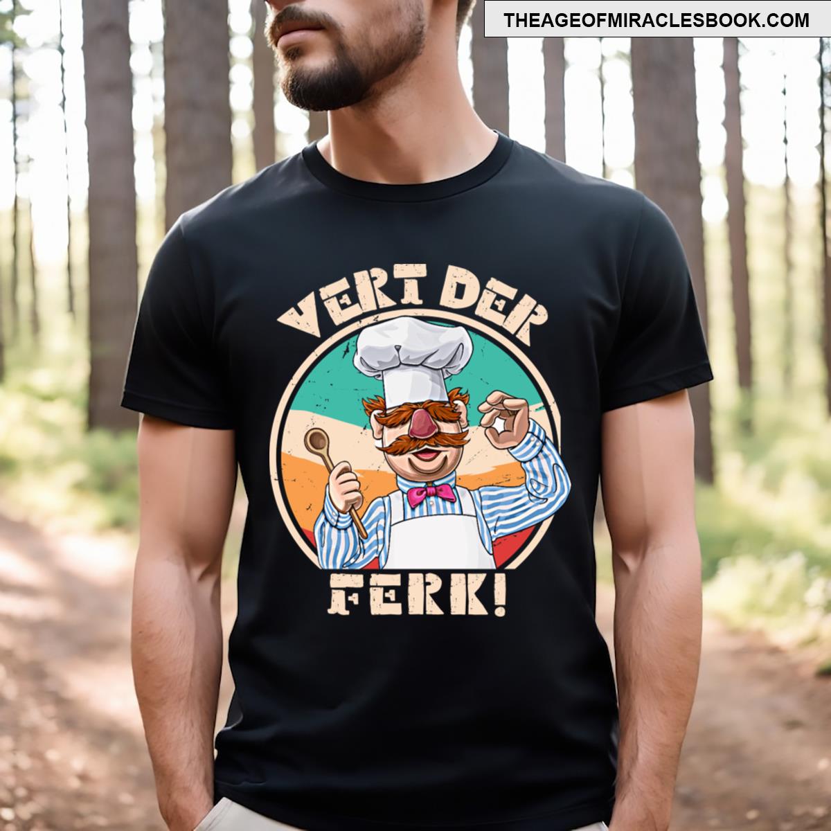 Muppets Swedish Chef Vert Der Ferk T-shirt