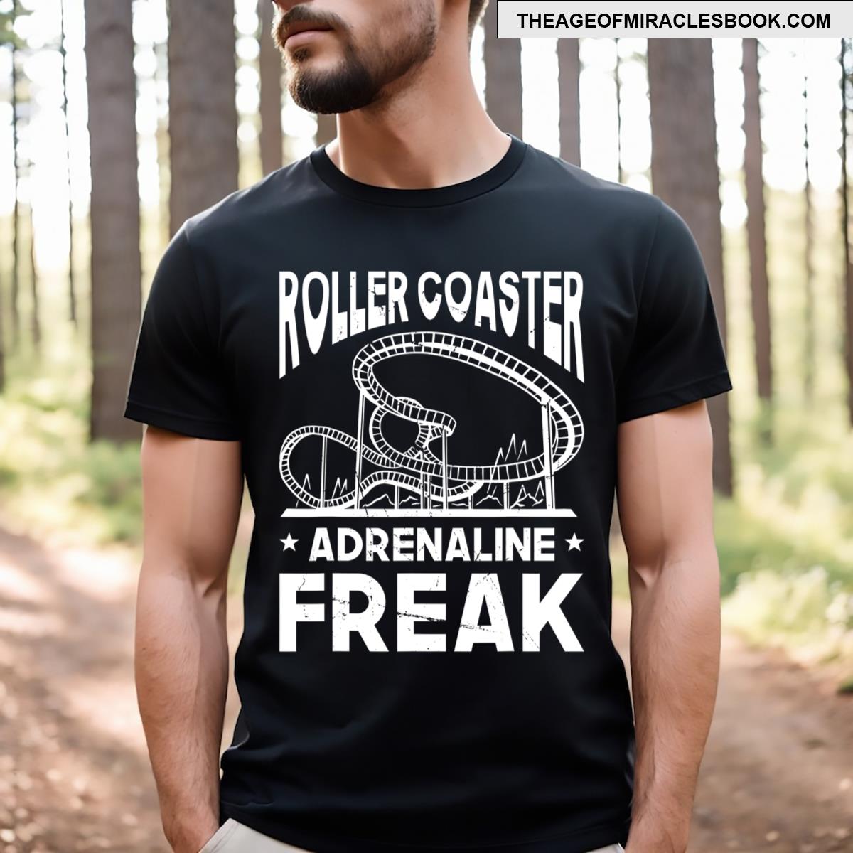 Roller Coaster Adrenaline Freak Roller Coaster T-shirt