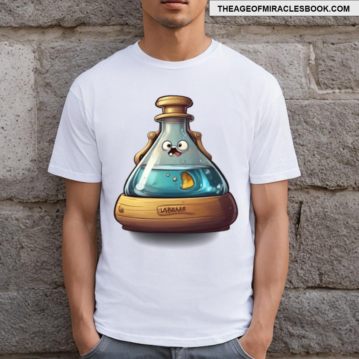 Cartoon Flask Illustration T-shirt